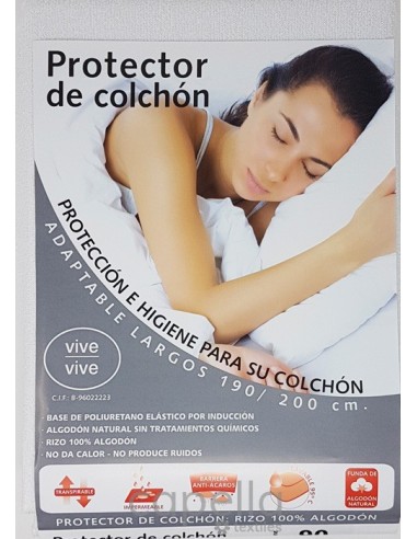 PROTECTOR DE COLCHÓN RIZO...