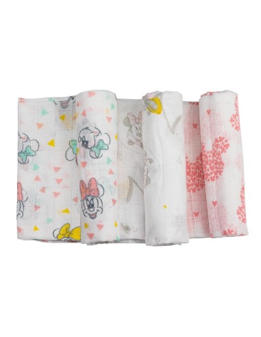 PACK 3 GASAS  MINNIE 80x80 CM INTERBABY