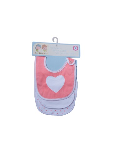 Baberos en pack de 3 unidades marca...