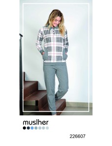 PIJAMA MUJER JACQUARD...
