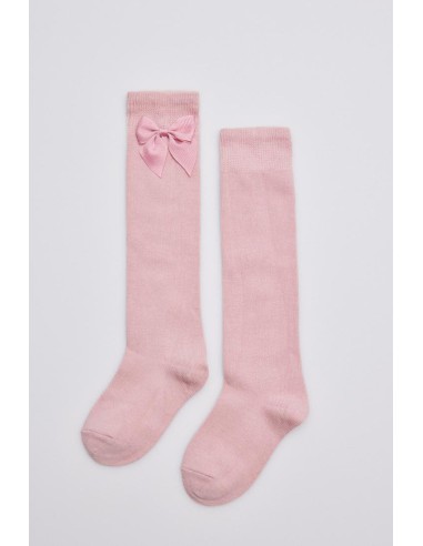 Calcetín infantil largo con lazo en...
