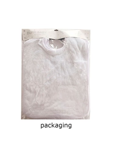 Babero para guardería de rizo en pack...