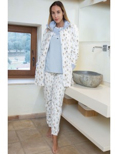 Bata corta para mujer de...