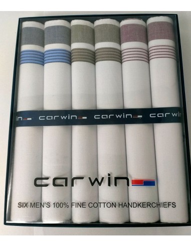 Pañuelos de algodón blancos con...