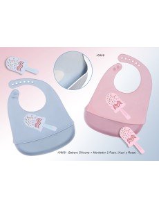 Babero de silicona con...