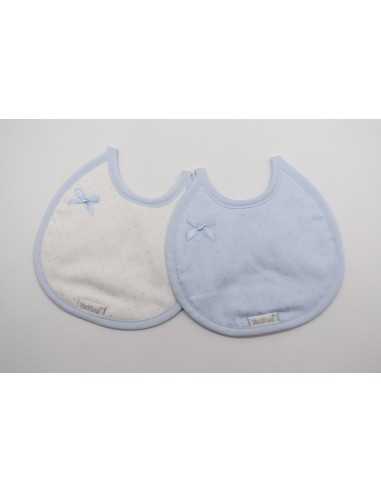 Babero redondeado en pack de 2...
