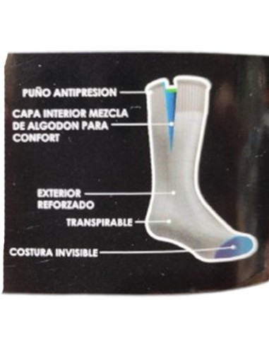 Calcetín de trekking con puño...
