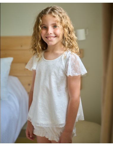 Pijama de tul marca Rapife flores