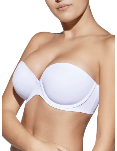 Sujetador sin tirantes con aros y...