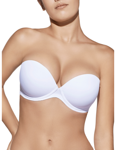 Sujetador sin tirantes con aros y...