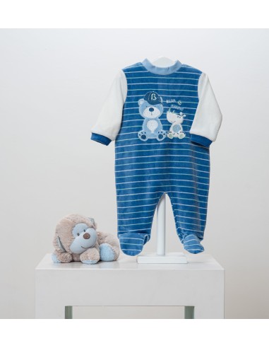 Pelele para bebé de terciopelo marca...