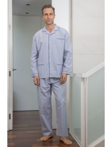 Pijama abierto de popelín...