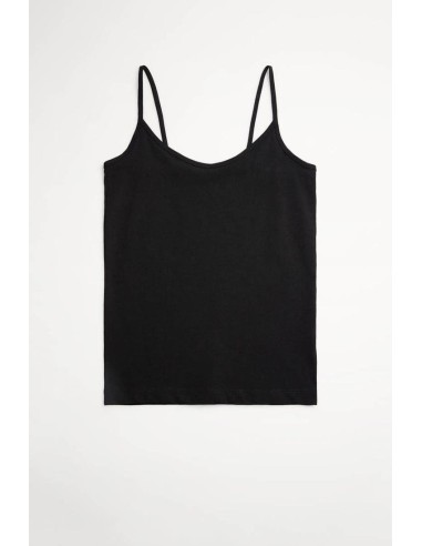 Camiseta de algodón de tirante fino...