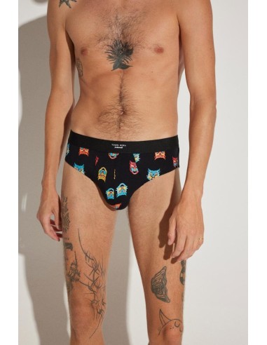 Slip de algodón estampado en pack de...