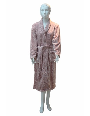 Bata larga de mujer con botones marca...