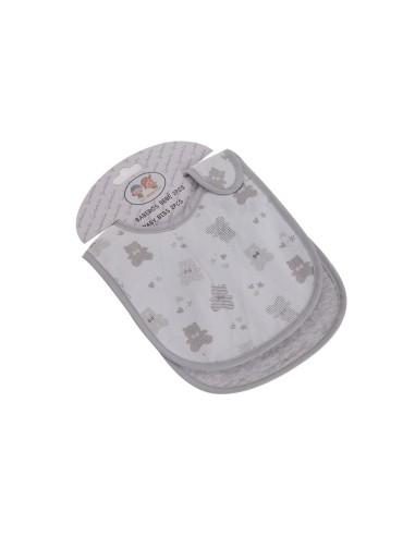 Babero de algodón con cierre de...