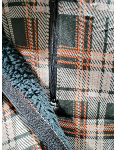 Bata corta de hombre con cremallera...