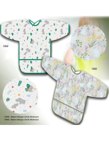 Babero con mangas marca Gamberritos...