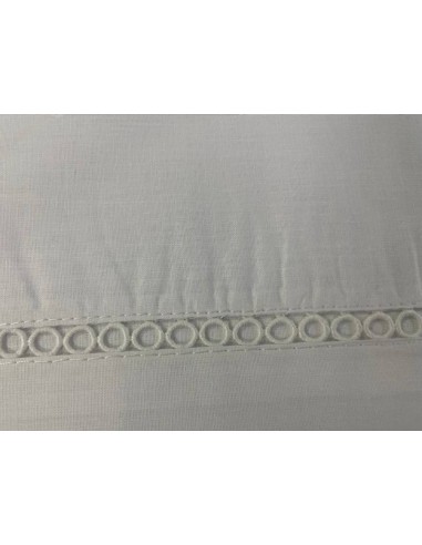 Juego de sábanas blancas de algodón...