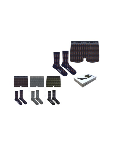 Pack de bóxer de algodón y calcetines...