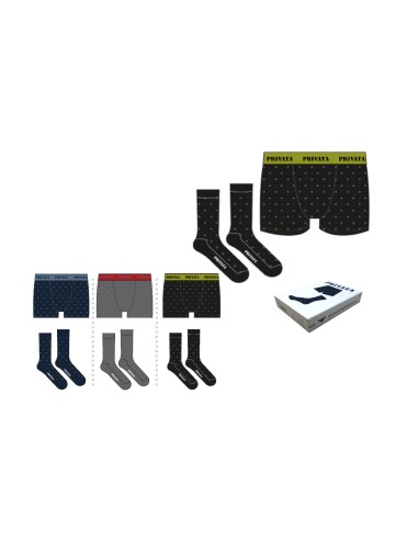 Pack de bóxer de algodón y calcetines...