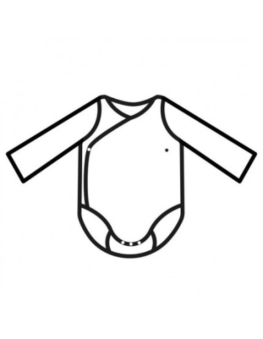 Body cruzado de interlock de manga...