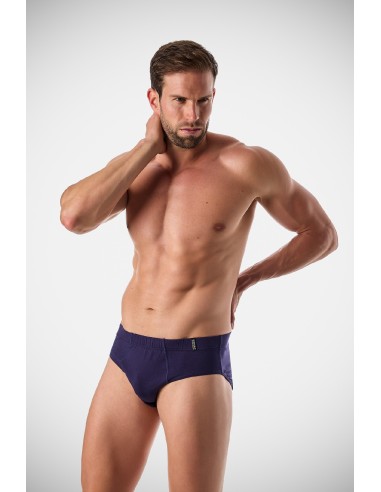 Slip de algodón con goma cubierta en...