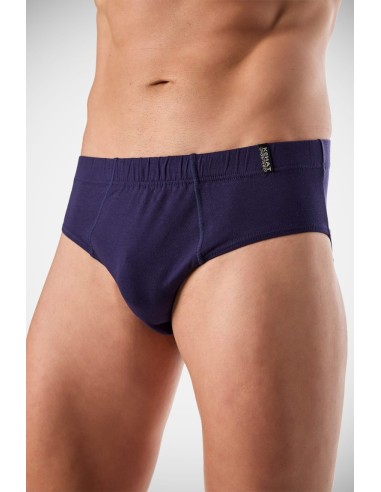 Slip de algodón con goma cubierta en...