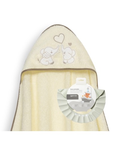 Capa de baño con gorro de baño para...