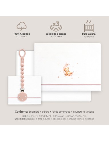 Juego de sábanas para cuna con...