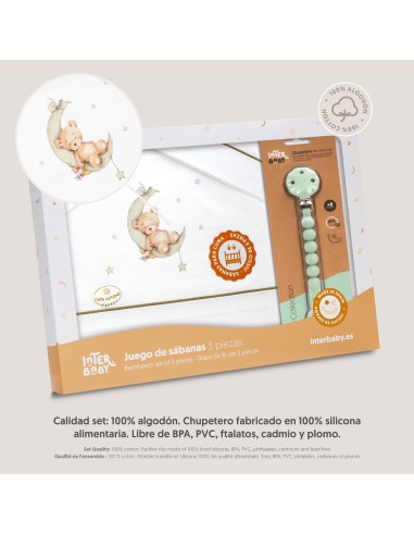 Juego de sábanas para cuna con...