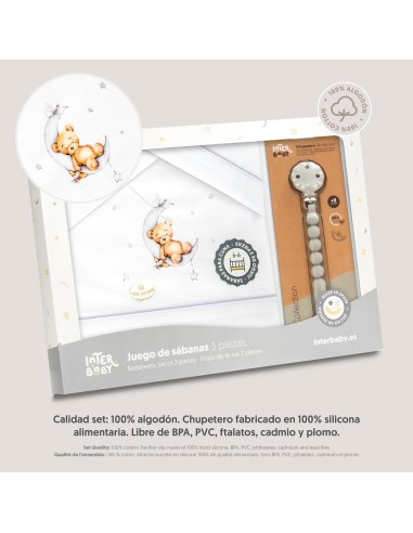 Juego de sábanas para cuna con...