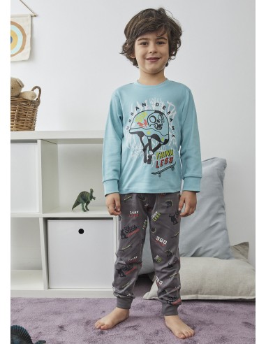 Pijama infantil de interlock para...