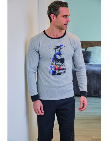 Pijama de interlock perchado para...