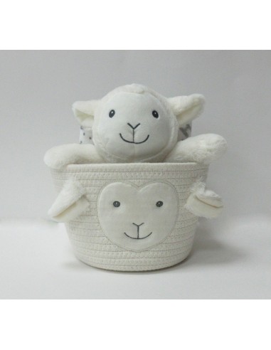 Set de cesta con peluche y manta para...