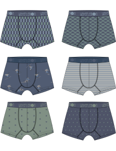 Bóxer de algodón en pack de...