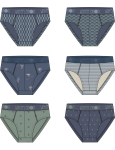 Slip de algodón en pack de...