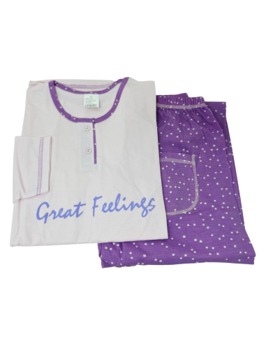 Pijama de algodón para mujer marca...