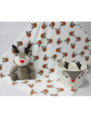 Set de cesta con peluche y manta para...