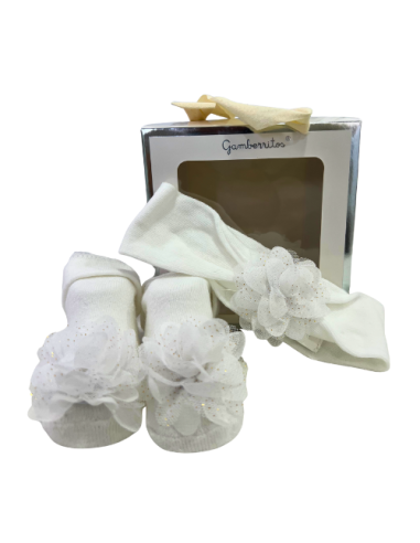 Patucos y diadema marca Gamberritos