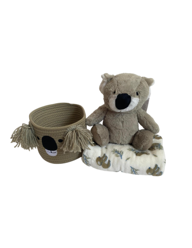 Set de cesta con peluche y manta para...