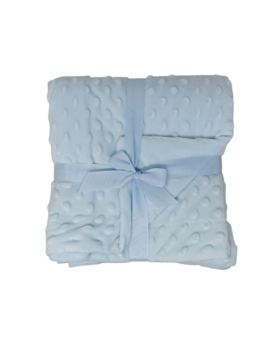 Caja de 12 mantas de topitos con dou...