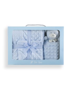 Manta de topitos con dou...