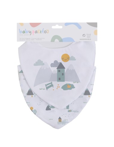 Babero bandana en pack de 2 marca...