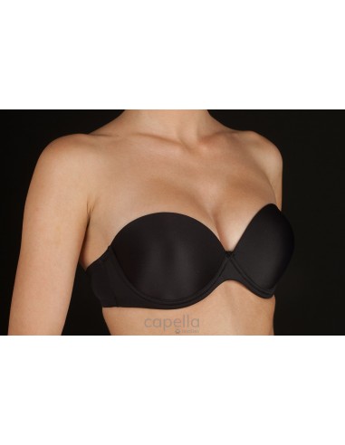 Sujetador sin tirantes con aros y...