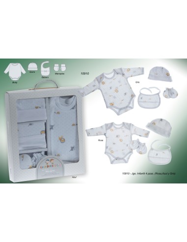 Set de 4 piezas para primera puesta...