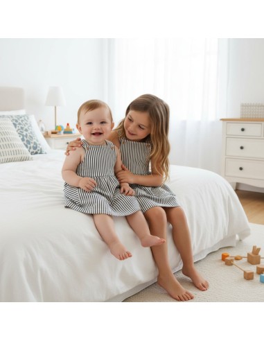 Vestido de tirantes para bebé y niña...