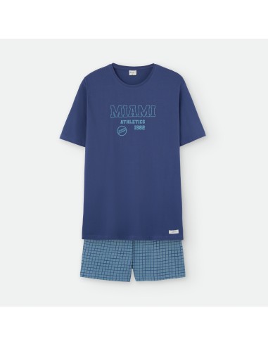 Pijama corto de algodón para hombre...