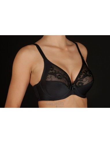 Sujetador clásico con tul bordado...