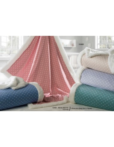 Manta infantil con borreguillo marca...